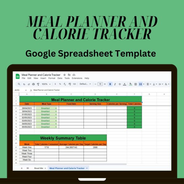 Meal Planner and Calorie Tracker - Image 2